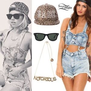 Unif Bundy Denim Jumpsuit Romper Overalls 80’s 90’s  Dolls Kill Revolve